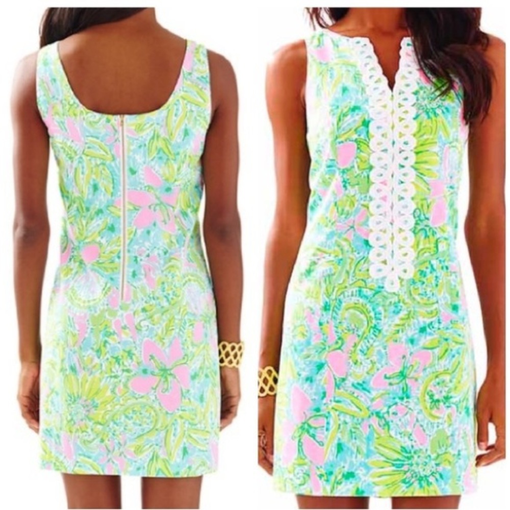 NWT Lilly Pulitzer Cathy shift coconut jungle 00